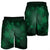 Hawaiian Plumeria Hibiscus Turtle Under Sea Polynesian Men's Shorts Green AH - Polynesian Pride