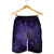 Hawaiian Plumeria Hibiscus Turtle Under Sea Polynesian Men's Shorts Purple AH - Polynesian Pride