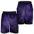 Hawaiian Plumeria Hibiscus Turtle Under Sea Polynesian Men's Shorts Purple AH - Polynesian Pride
