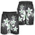 Hawaiian Plumeria Polynesian Men's Shorts - Gray - AH - Polynesian Pride