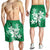 Hawaiian Plumeria Polynesian Men's Shorts - Green - AH - Polynesian Pride