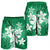 Hawaiian Plumeria Polynesian Men's Shorts - Green - AH - Polynesian Pride