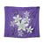 Hawaiian Plumeria Polynesian Tapestry - Purple - AH Wall Tapestry Black - Polynesian Pride