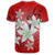 Hawaiian Plumeria Polynesian T Shirt Red AH - Polynesian Pride