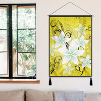 Hawaiian Plumeria Polynesian Hanging Poster - Yellow - AH - Polynesian Pride