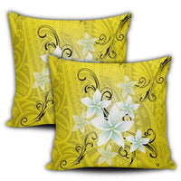 Hawaiian Plumeria Polynesian Pillow Covers - Yellow - AH - Polynesian Pride
