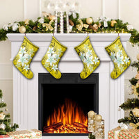 Hawaiian Plumeria Polynesian Christmas Stocking - Yellow - AH - Polynesian Pride