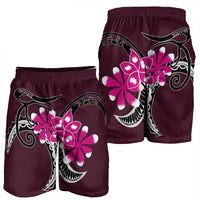 Hawaiian Plumeria Polynesian Pink Men's Shorts - AH - Polynesian Pride