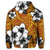 Hawaiian Plumeria Tribe Yellow Red Polynesian Zip Hoodie - Polynesian Pride