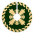 Hawaiian Quilt Pattern Guitar And Flora Tree Skirt - Green Beige - AH - Polynesian Pride