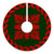 Hawaiian Quilt Pattern Palm Tree And Pineaple Tree Skirt - Red Green - AH - Polynesian Pride