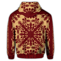 Hawaiian Quilt Vintage Hoodie - Polynesian Pride