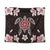 Hawaiian Reddie Turtle Plumeria Tapestry AH Wall Tapestry Black - Polynesian Pride