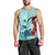Hawaiian Sea Turtle Hibiscus Brilliant Polynesian Tank Top - AH Black - Polynesian Pride