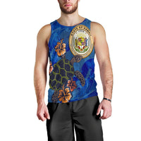Hawaiian Seal Of Hawaii Hibiscus Ocean Turtle Polynesian Tank Top - AH Black - Polynesian Pride