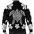 Hawaiian Silver Turtle Plumeria Bomber Jacket AH - Polynesian Pride