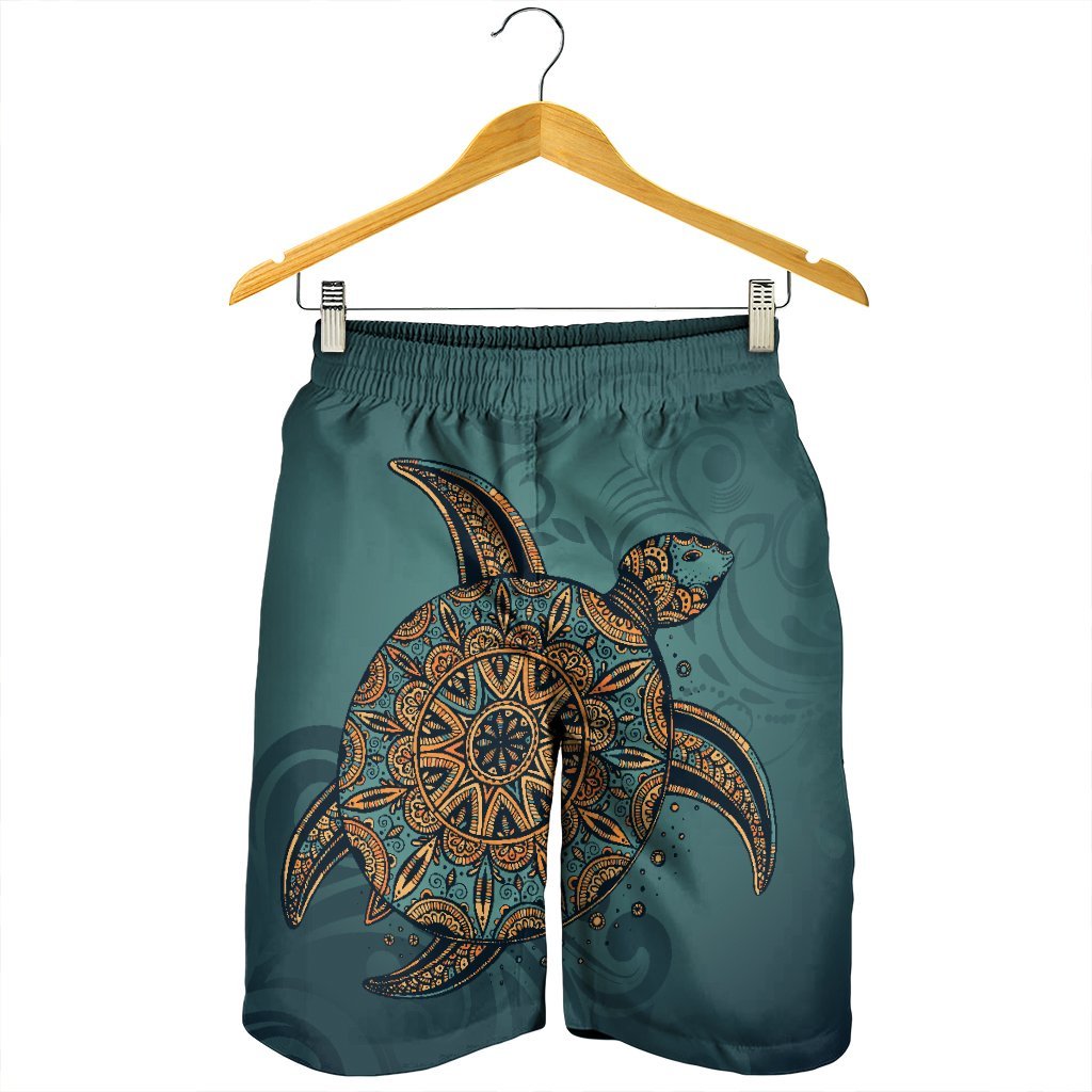 Hawaiian Skillful Turtle Polynesian Men's Shorts - AH - Polynesian Pride