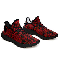 Hawaiian Sneakers YZ Polynesian Maori Lauhala Red AH Black - Polynesian Pride