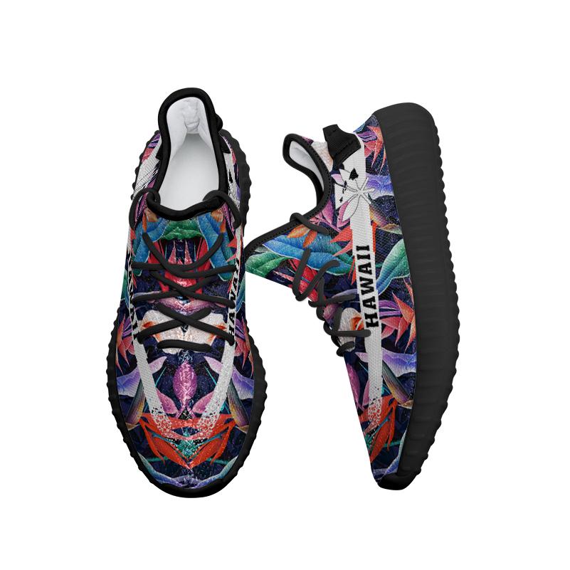Hawaiian Sneakers YZ Tropical Flower - Polynesian Pride