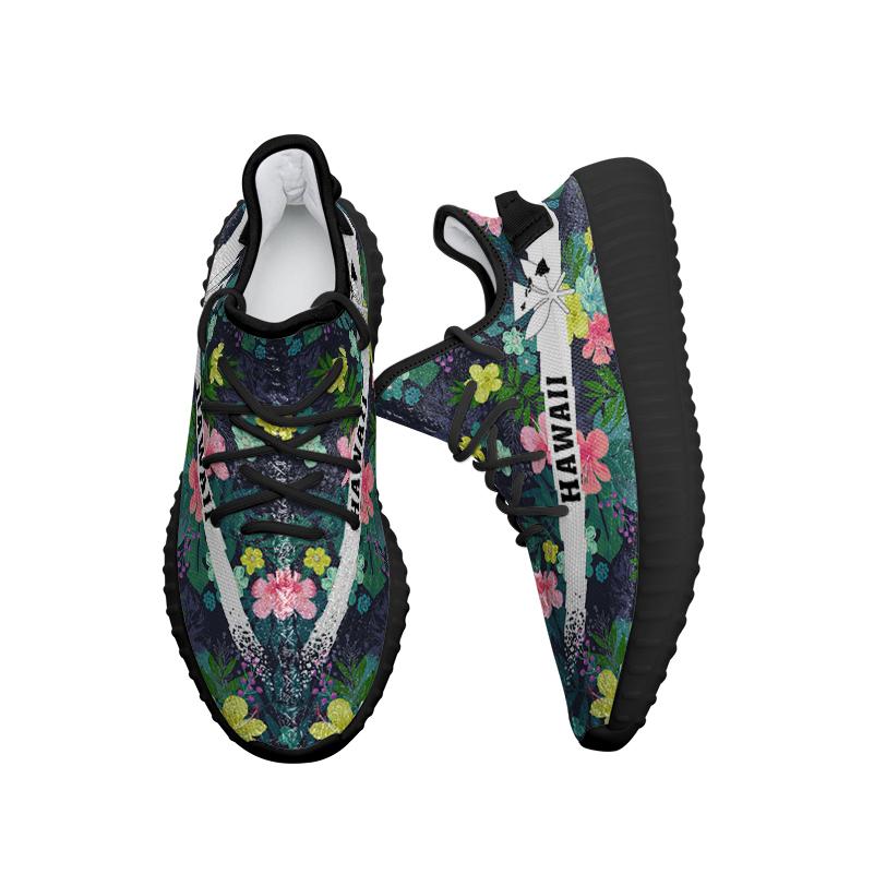 Hawaiian Sneakers YZ Tropical Hibiscus - Polynesian Pride