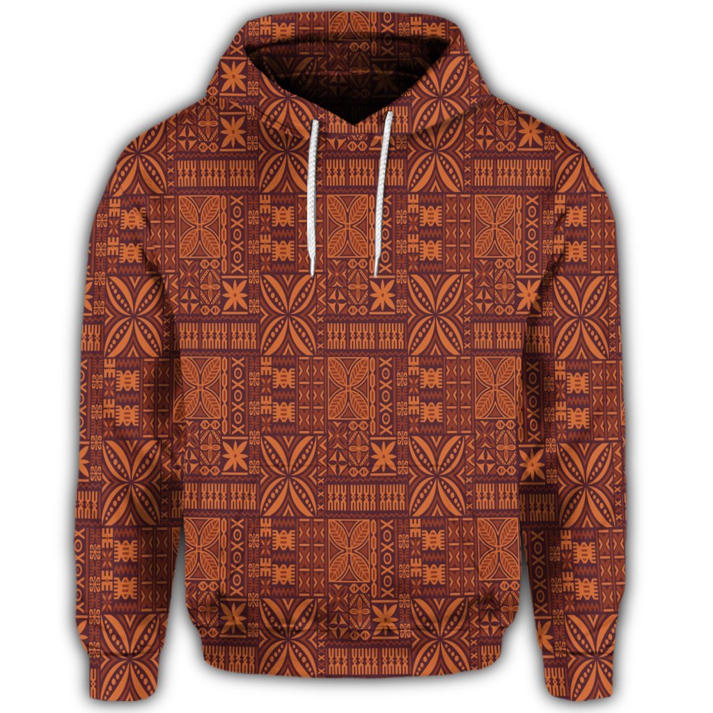 Hawaiian Traditional Aboriginal Pattern Polynesian Hoodie - Polynesian Pride
