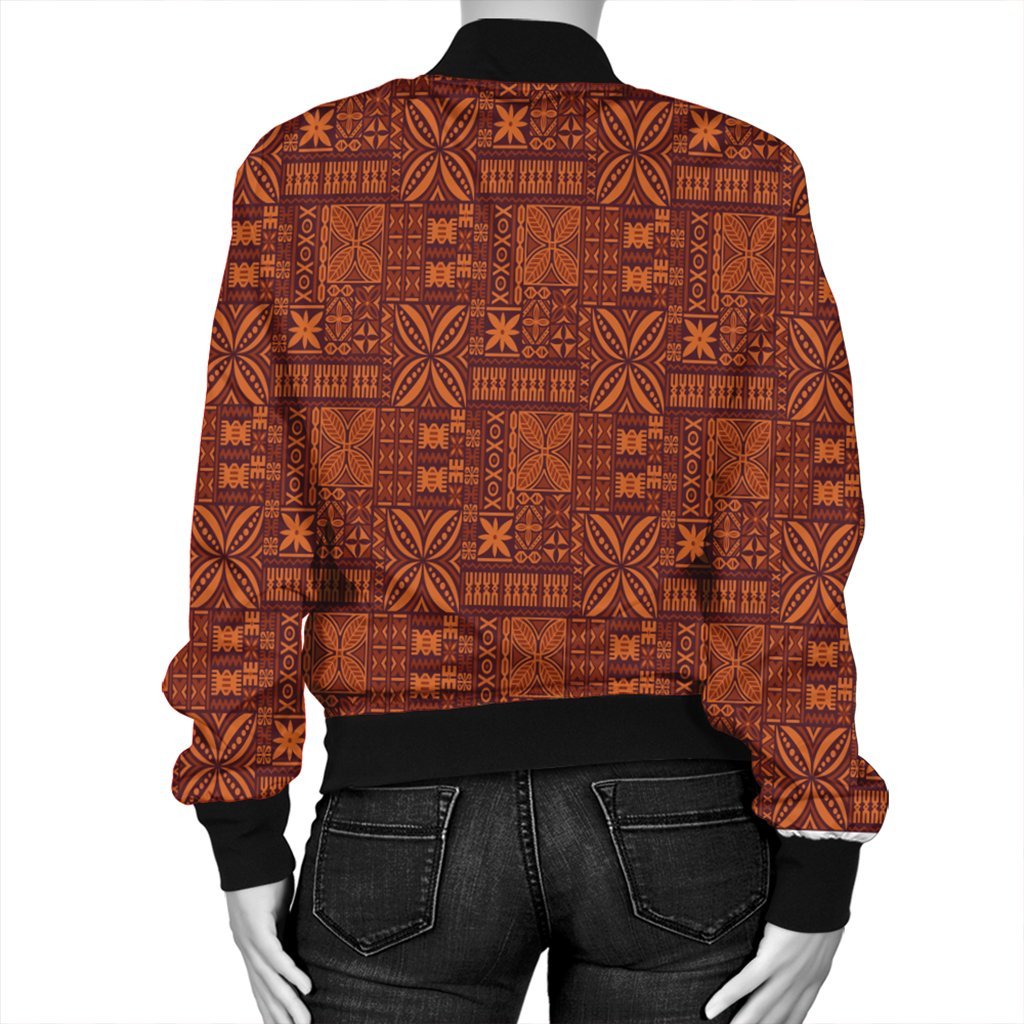 Hawaiian Traditional Aboriginal Pattern Polynesian Bomber Jacket - AH - Polynesian Pride