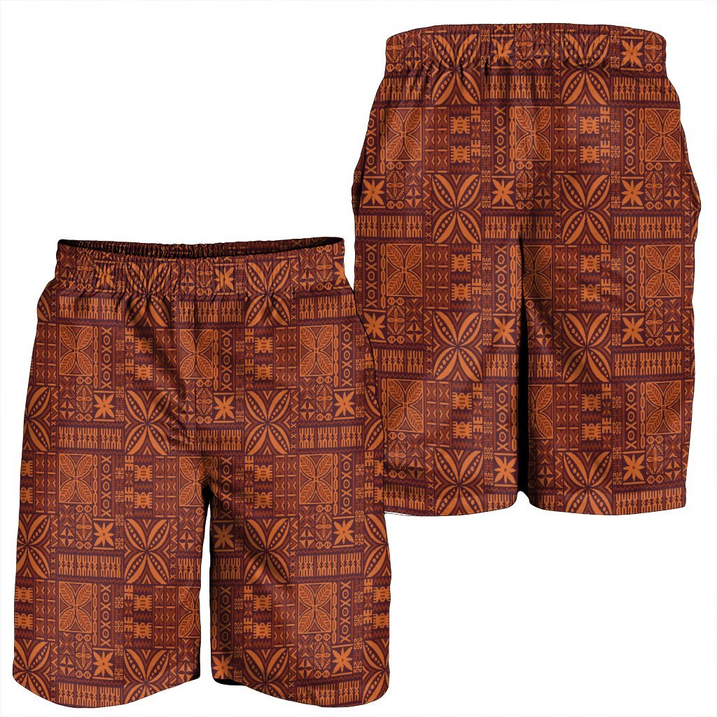 Hawaiian Traditional Aboriginal Pattern Polynesian Men's Shorts - AH - Polynesian Pride