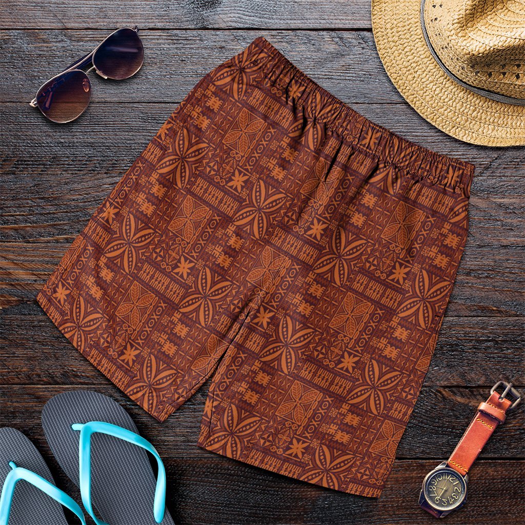 Hawaiian Traditional Aboriginal Pattern Polynesian Men's Shorts - AH Art - Polynesian Pride