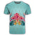 Hawaiian Tropical Strelitzia Hibiscus Plumeria Centre T Shirt AH - Polynesian Pride