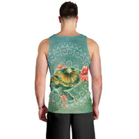 Hawaiian Turtle And Hibiscus Polynesian Tank Top - AH - Polynesian Pride