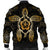 Hawaiian Turtle And Hibiscus Polynesian Bomber Jacket Gold - AH - Polynesian Pride