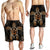 Hawaiian Turtle And Hibiscus Polynesian Men's Shorts Orange - AH - Polynesian Pride