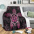 Hawaiian Turtle And Hibiscus Polynesian Premium Blankets Pink - AH - Polynesian Pride