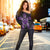 Hawaiian Turtle And Hibiscus Polynesian Women's Off Shoulder Sweater Violet - AH - Polynesian Pride