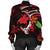 Hawaiian Turtle Hibiscus And Plumeria Flower Polynesian Bomber Jacket - AH - Polynesian Pride