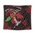 Hawaiian Turtle Hibiscus And Plumeria Flower Polynesian Tapestry - AH Wall Tapestry Black - Polynesian Pride