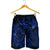 Hawaiian Turtle Hibiscus Plumeria Kanaka Polynesian Men's Shorts Blue - Soft Style - AH - Polynesian Pride