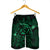 Hawaiian Turtle Hibiscus Plumeria Kanaka Polynesian Men's Shorts Green - Soft Style - AH - Polynesian Pride