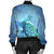 Hawaiian Turtle In The Sea Bubble Polynesian Bomber Jacket - AH - Polynesian Pride