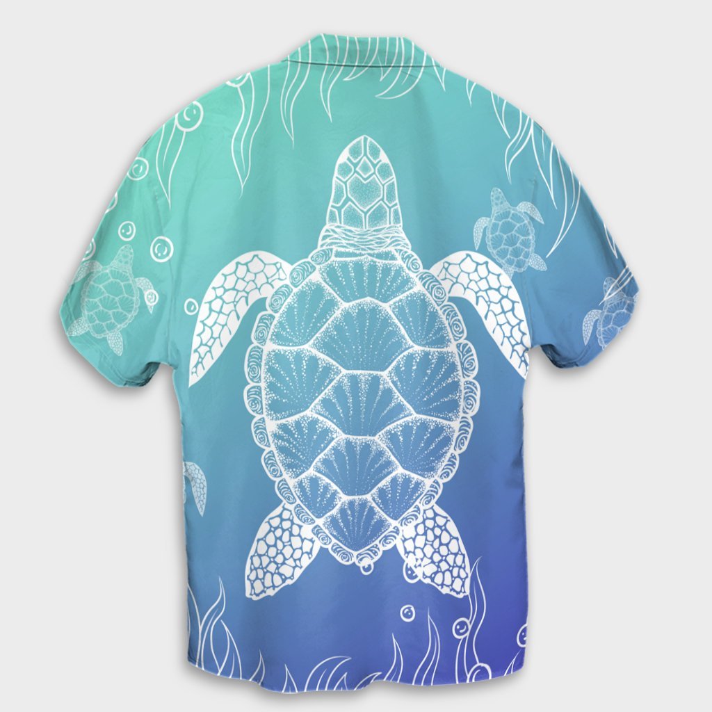 Hawaiian Turtle In The Sea Polynesian Hawaiian Shirt - AH - Polynesian Pride
