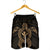 Hawaiian Turtle Kanaka Polynesian Men's Shorts - Gold - AH - Polynesian Pride
