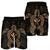 Hawaiian Turtle Kanaka Polynesian Men's Shorts - Gold - AH - Polynesian Pride