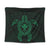 Hawaiian Turtle Kanaka Polynesian Tapestry - Green - AH Wall Tapestry Black - Polynesian Pride