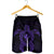 Hawaiian Turtle Kanaka Polynesian Men's Shorts - Purple - AH - Polynesian Pride