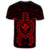Hawaiian Turtle Kanaka Polynesian T Shirt Red AH - Polynesian Pride