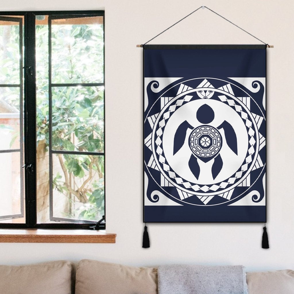 Hawaiian Turtle Pattern Hanging Poster - AH - Polynesian Pride