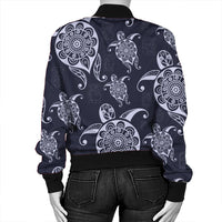 Hawaiian Turtle Pattern Wonderfull Bomber Jacket - AH - Polynesian Pride