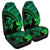 Hawaiian Turtle Plumeria Kakau Polynesian Quilt Car Seat Covers Neo Green AH Universal Fit Black - Polynesian Pride