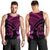 Hawaiian Turtle Plumeria Kakau Polynesian Quilt Tank Top Neo Pink AH - Polynesian Pride