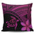 Hawaiian Turtle Plumeria Kakau Polynesian Quilt Pillow Covers Neo Pink AH Pillow Covers Black - Polynesian Pride
